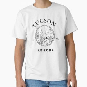 Tucson Arizona Souvenier Shirt, Desert Cactus Scene,