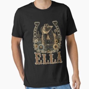 Ella Western Cowgirl Sunflower Horseshoe Country Music Design
