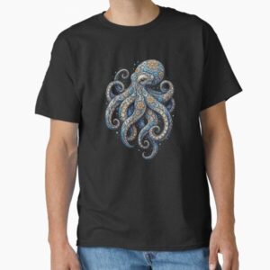 Floral Octopus Ocean Illustration